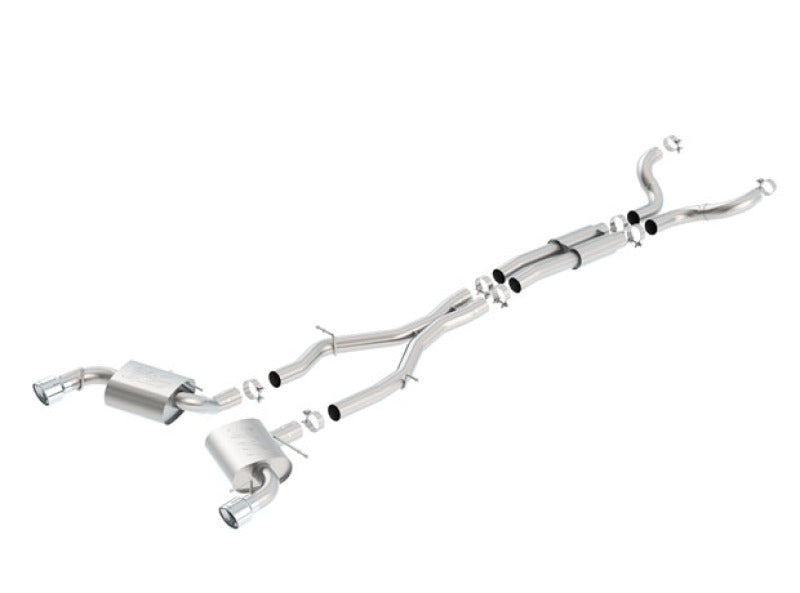Borla 16-17 Chevy Camaro SS 6.2L ATAK Catback Single Split Rear Exit Exhaust w/Single Tips - additional view