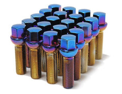 Wheel Mate Mevius Lug Bolt Set of 20 - Black 12x1.50 40mm Cone 60 DEG TAP - 40622B Photo - Primary