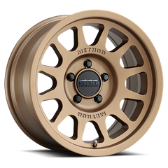 Aluminum Wheels 17x8.5 Bead Grip MR703 Bolt Pattern 5 On 150 Offset 35 Lip Size 0.79 Method Bronze BRZ Method