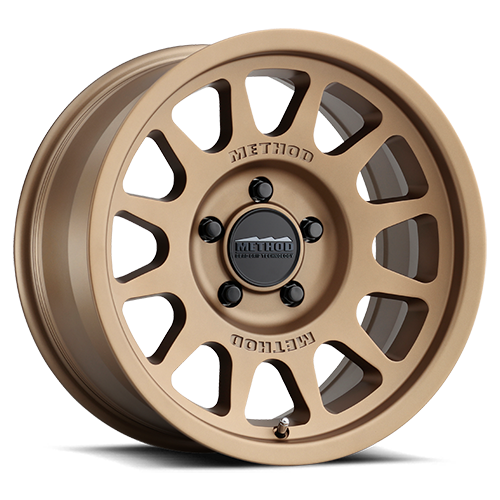 Aluminum Wheels 17x8.5 Bead Grip MR703 Bolt Pattern 5 On 150 Offset 0 Lip Size 1.18 Method Bronze BRZ Method