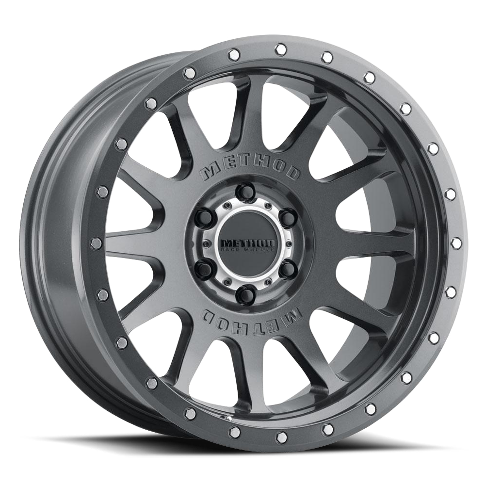 Aluminum Wheels 20x10 NV MR605 Bolt Pattern 8 On 165.1 Offset -24 Lip Size 2.83 Gloss Titanium GY Method