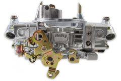 Double Pumper Carburetor 650 CFM 4150 Mechanical Secondaries Shiny Gasoline Holley