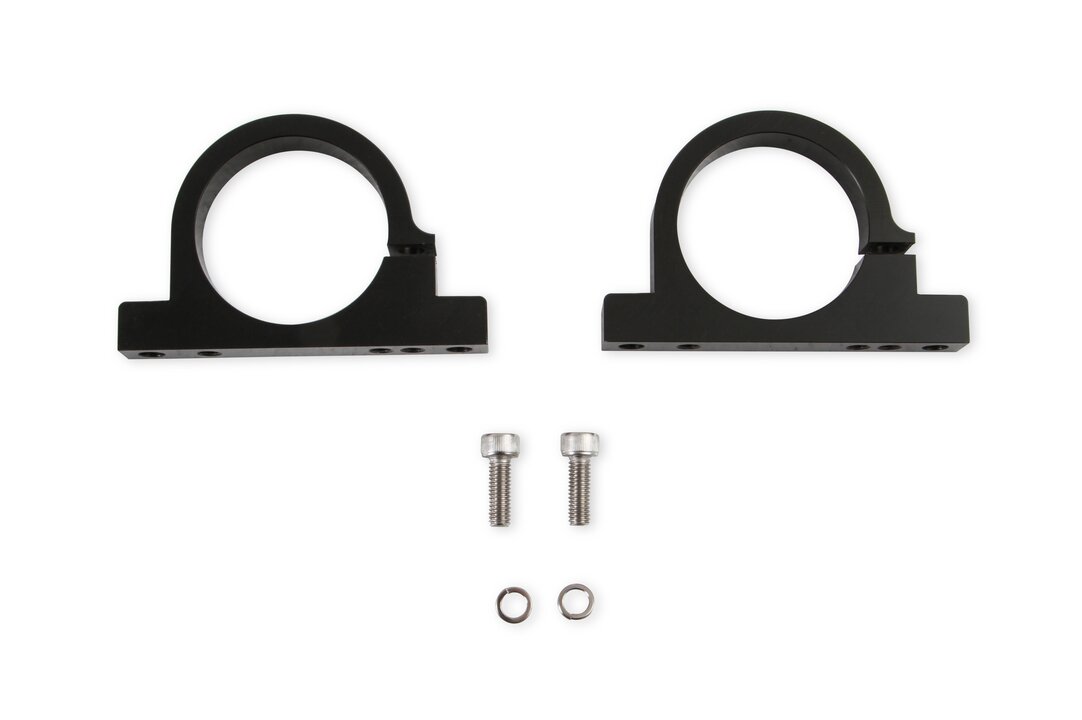 Black Mounting Bracket HP and VR Series Billet Fuel Filters Fits 175, 260, and 460 GPH VR Series Billet Fuel Filter and EFI Filter/regulator 50.3 Mm I.D Mounting Bracket Thru-Bolt Holes C/l to C/l = 3.150 & Use W/ 1/4 Mounting Bolts Holley