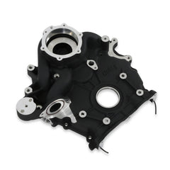 Timing Cover Ford 7.3L Godzilla Black Fits Ford 7.3L Godzilla High-Mount Accessory Drive System Pan Only Holley