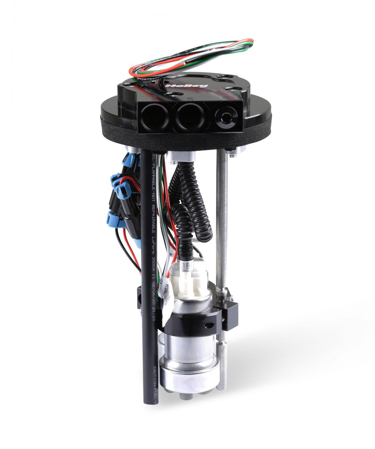 DUAL 450 LPH IN-TANK Retrofit FUEL Module W/return Dual 450 LPH Drop-In Retrofit EFI Fuel System-E85 Compatible Supports Up to 1700 EFI or 2200 CARB HP (HP Rating At 60 PSI at 13.5 Volts / 34 AMP Draw) Holley