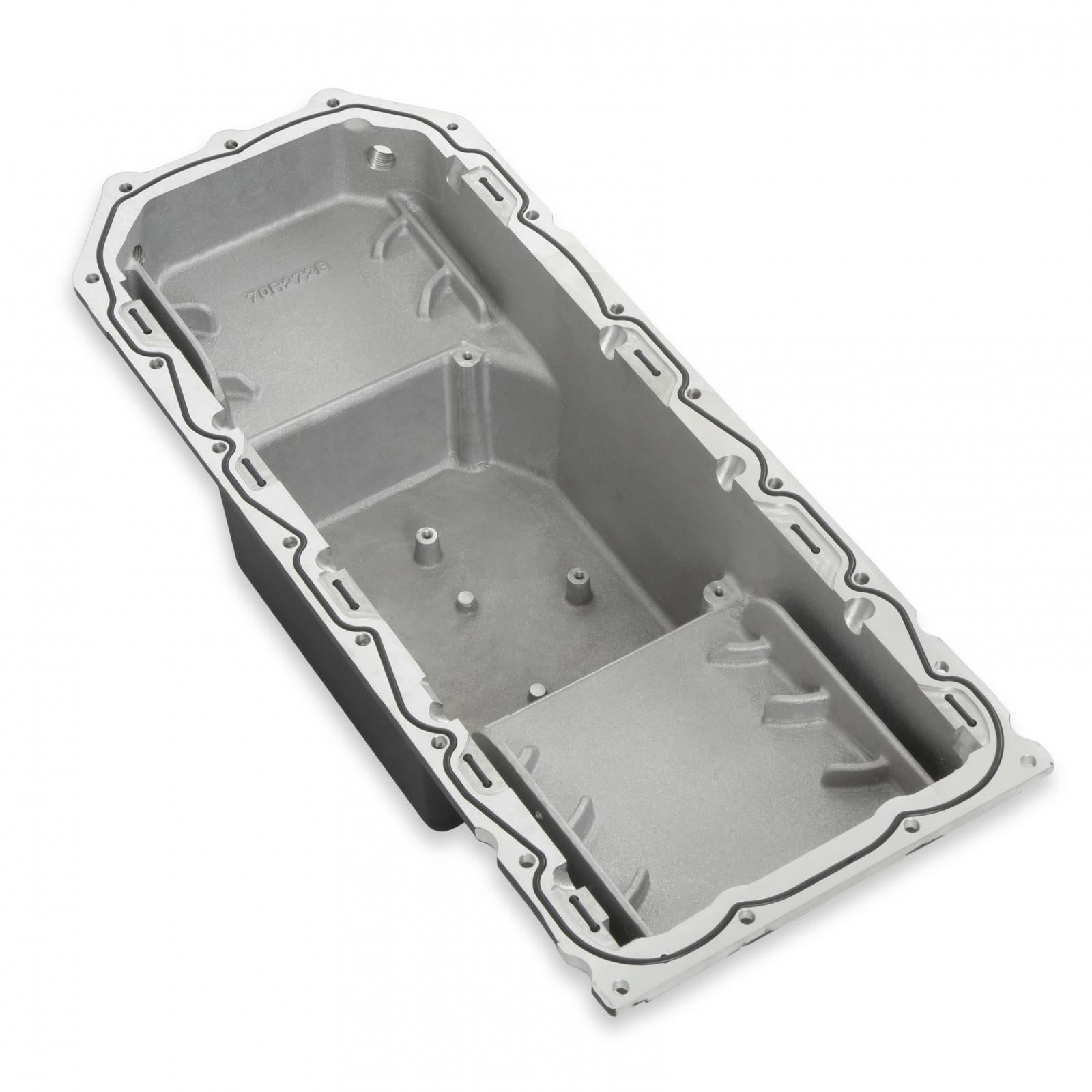 Gen III Hemi Swap Oil Pan Mid-Sump Non-VVT Black Fits Non-VVT Gen III Hemi Engines 2003-2008 5.7L, 2005-2010 6.1L, 2007-2010 392 Hemi Crate Engines Mid-Sump Design Fits 1963-1974 Mopar A-Body, B-Body, C-Body & E-Body Holley