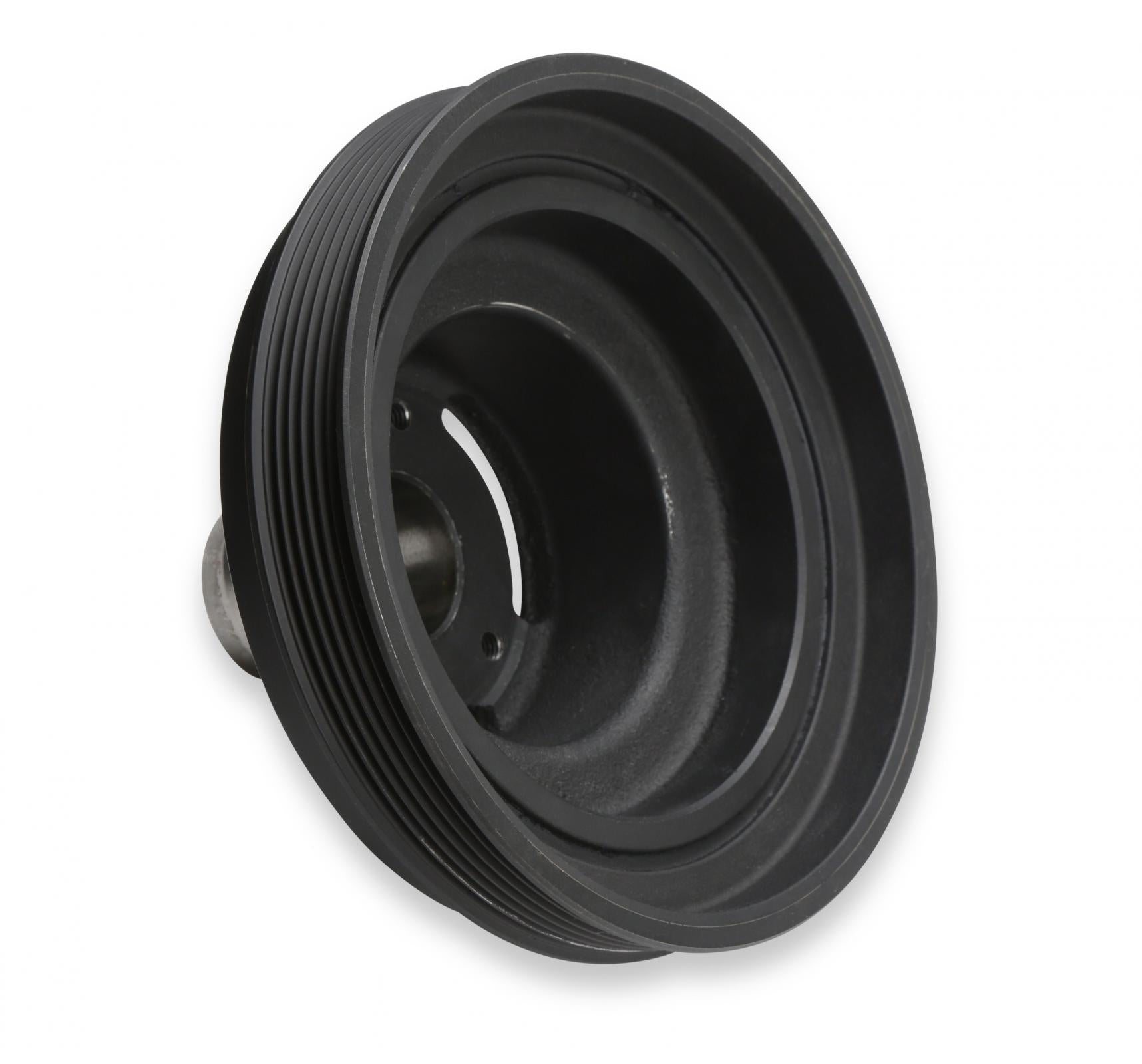 Replacement Damper VVT Cast Iron Damper for Gen III Hemi Mid-Mount Accessory Drive System VVT Black Finish Holley