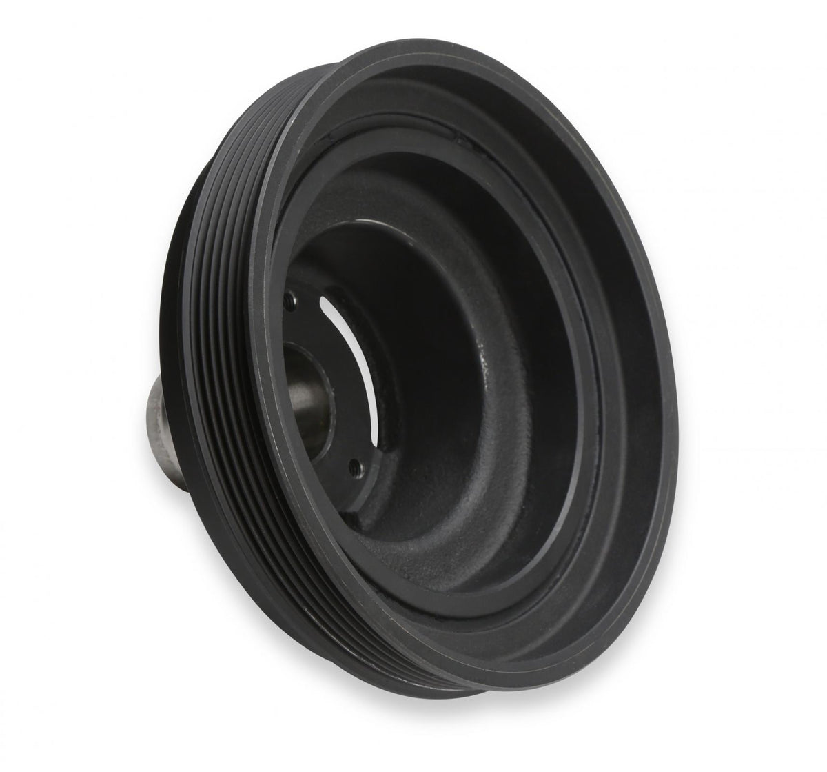 Replacement Damper VVT Cast Iron Damper for Gen III Hemi Mid-Mount Accessory Drive System VVT Black Finish Holley