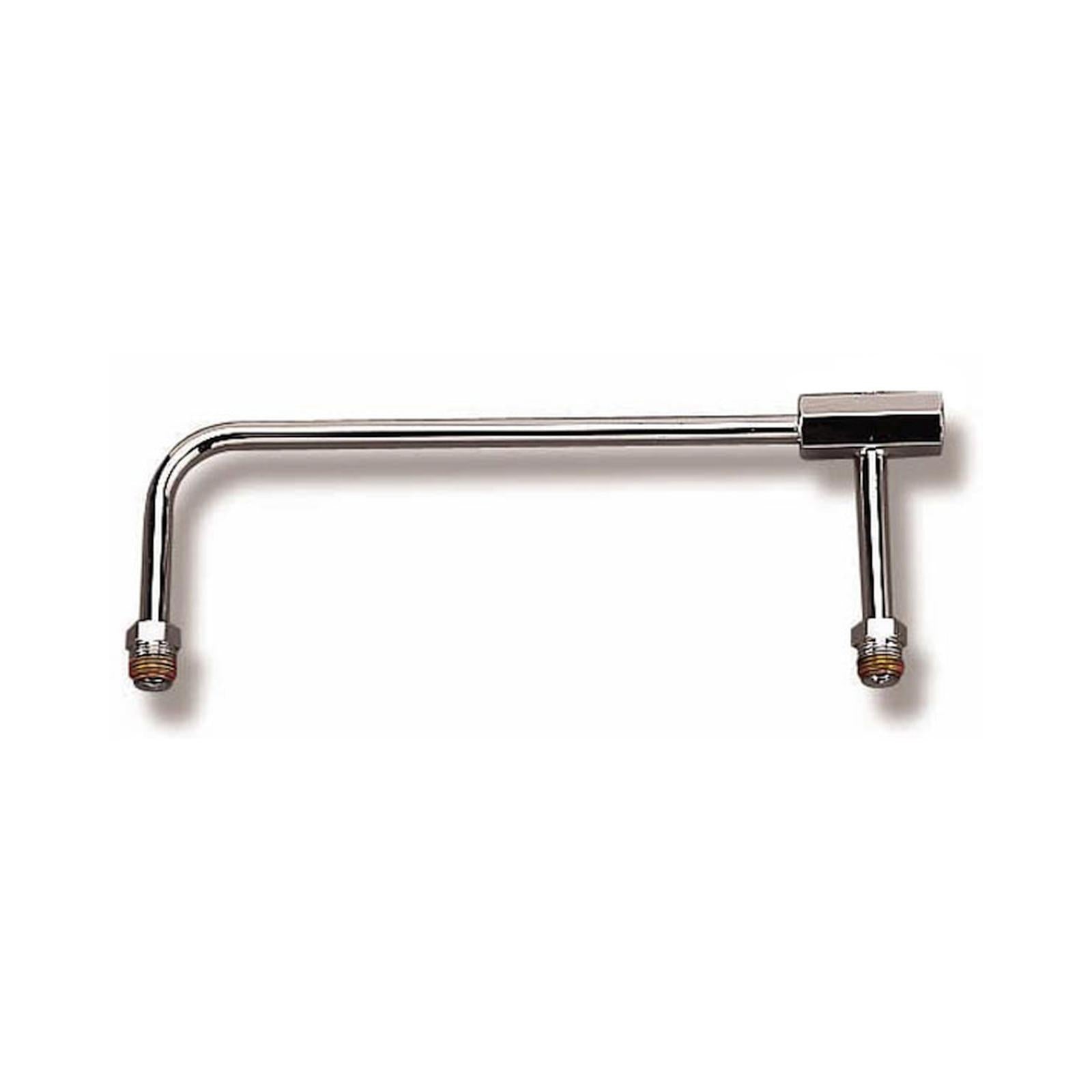 Marine Fuel Line Chrome for Model 4150 Marine Carburetor 5/8-18 Inverted Flare Inlet 9.313 Center to Center Holley