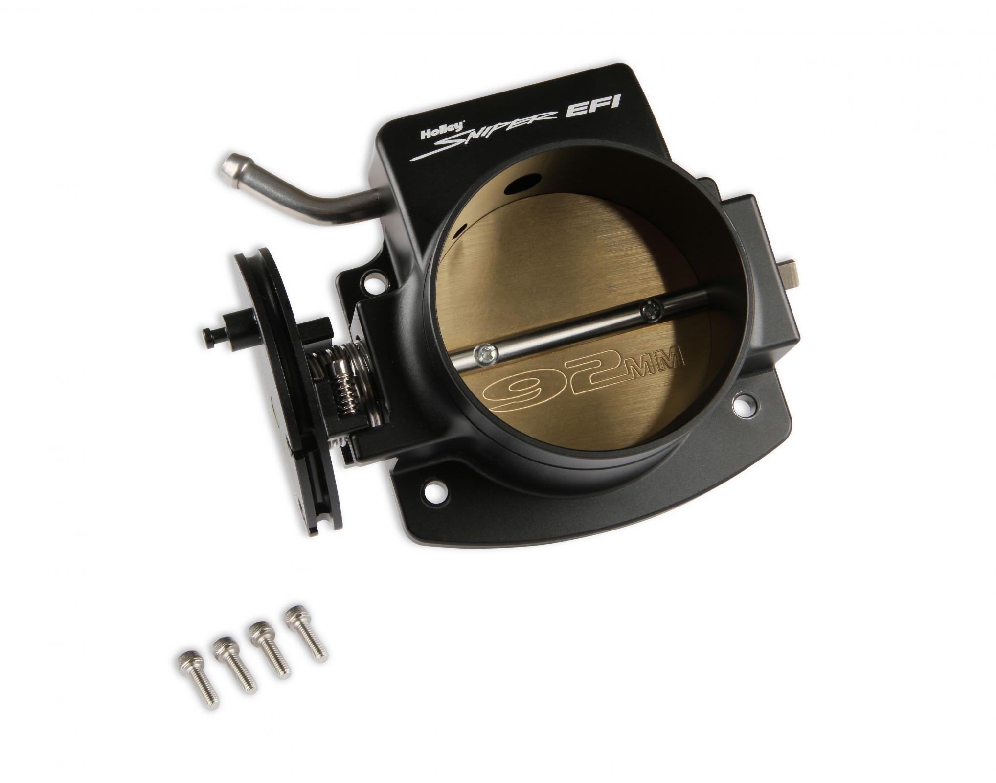 Throttle Body 92Mm Throttle Body Ls Engine, Black With GM Iac Provision Sniper EFI