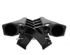 Fabricated Intake Manifold Dual Plenum 102Mm Rail Kit Throttle Body Bore For GM Ls1/2/6 Engines (Includes Installation Kit, And Fuel Rail Kit) Black Finish Sniper EFI