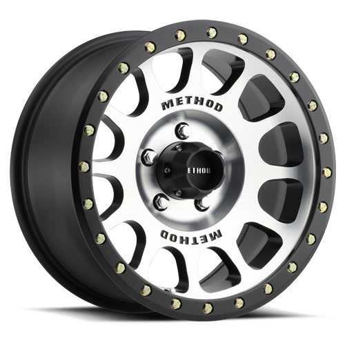 Aluminum Wheels 17x8.5 NV MR305 Bolt Pattern 5 On 139.7 Offset 0 Lip Size 1.3 Black BM Machined Face-Black Street Loc Method