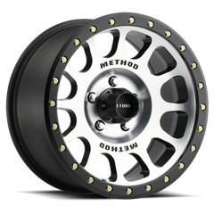 Aluminum Wheels 17x8.5 NV MR305 Bolt Pattern 5 On 139.7 Offset 0 Lip Size 1.3 Black BM Machined Face-Black Street Loc Method