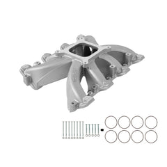 Single Plane Intake GM LS1/LS2/LS6 Carbureted Single Plane Intake Manifold Fits All GM LS Gen III or IV Engines Equipped with LS1/LS2/LS6 Style Cathedral Port Cylinder Heads Holley