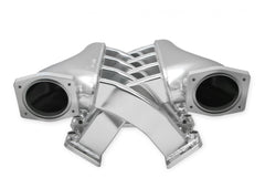 Fabricated Intake Manifold Dual Plenum 92Mm Ls1/2/6, Rail Kit Dual Plenum Inch Intake Manifold 92Mm Throttle Body Bore For GM Ls1/2/6 Engines (Includes Installation Kit, And Fuel Rail Kit) Silver Finish Sniper EFI