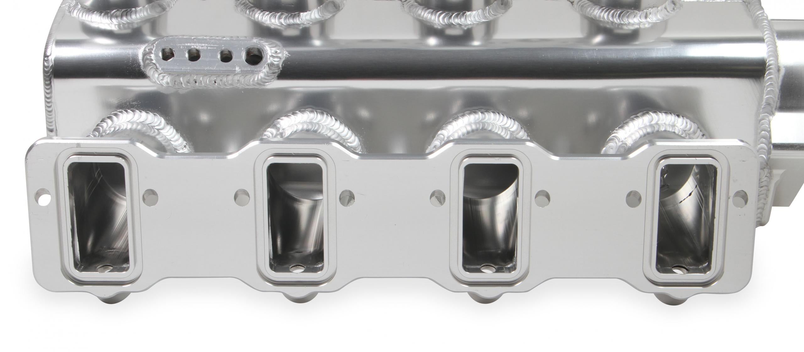 Sheet Metal Fabricated Intake Manifold GM Ls3/L92 Hi-Ram Sheet Metal Fabricated Sheet Metal Intake Manifold Ls3/L92 102Mm Throttle Body Opening + Fuel Rail Kit Silver With Logo Sniper EFI