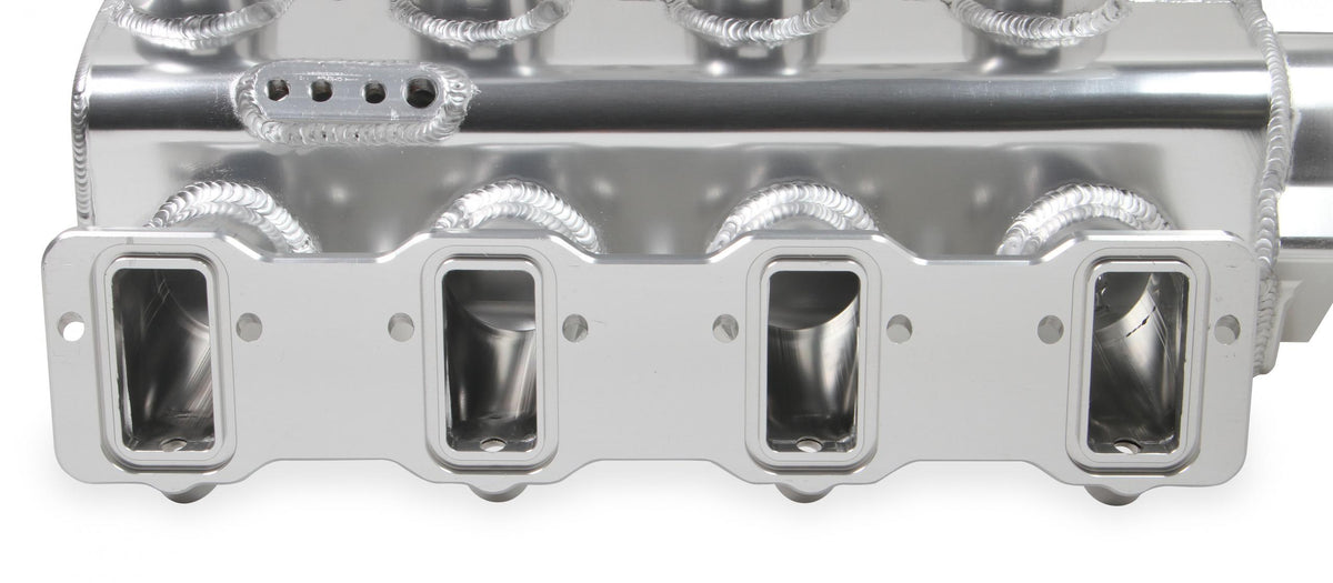 Sheet Metal Fabricated Intake Manifold GM Ls3/L92 Hi-Ram Sheet Metal Fabricated Sheet Metal Intake Manifold Ls3/L92 102Mm Throttle Body Opening + Fuel Rail Kit Silver With Logo Sniper EFI