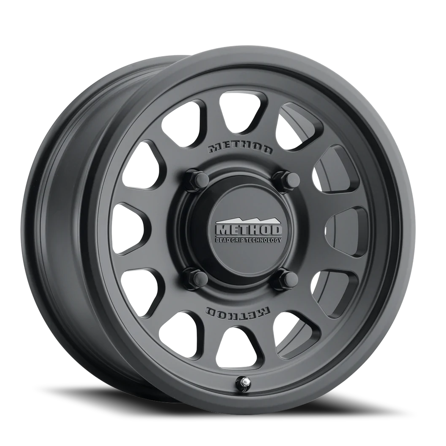 Aluminum Wheels 15x7 MR414 Bead Grip UTV Bolt Pattern 4 On 136 Offset 13 Lip Size 1.18 Matte Black MB Method