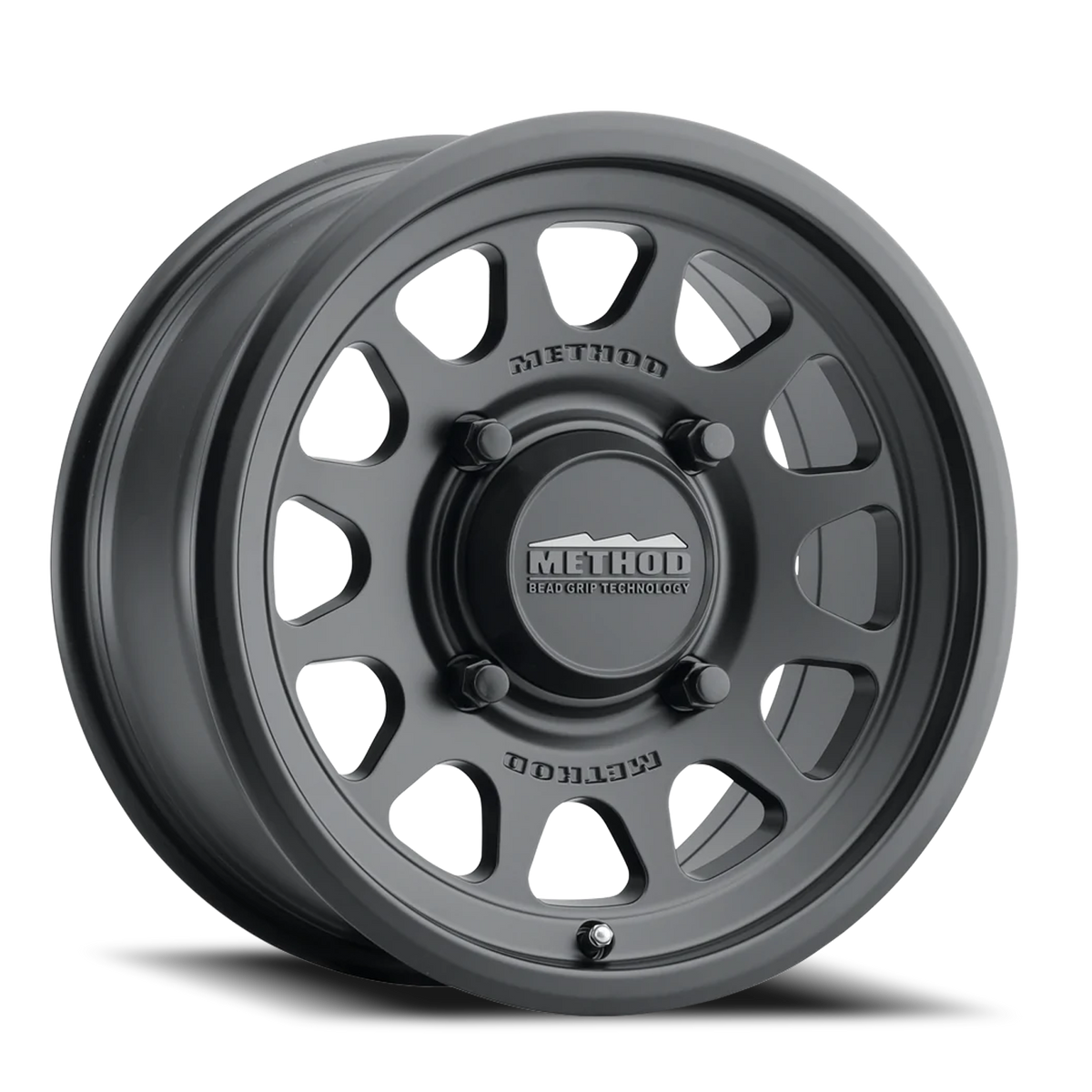 Aluminum Wheels 15x7 MR414 Bead Grip UTV Bolt Pattern 4 On 156 Offset 13 Lip Size 1.18 Matte Black MB Method