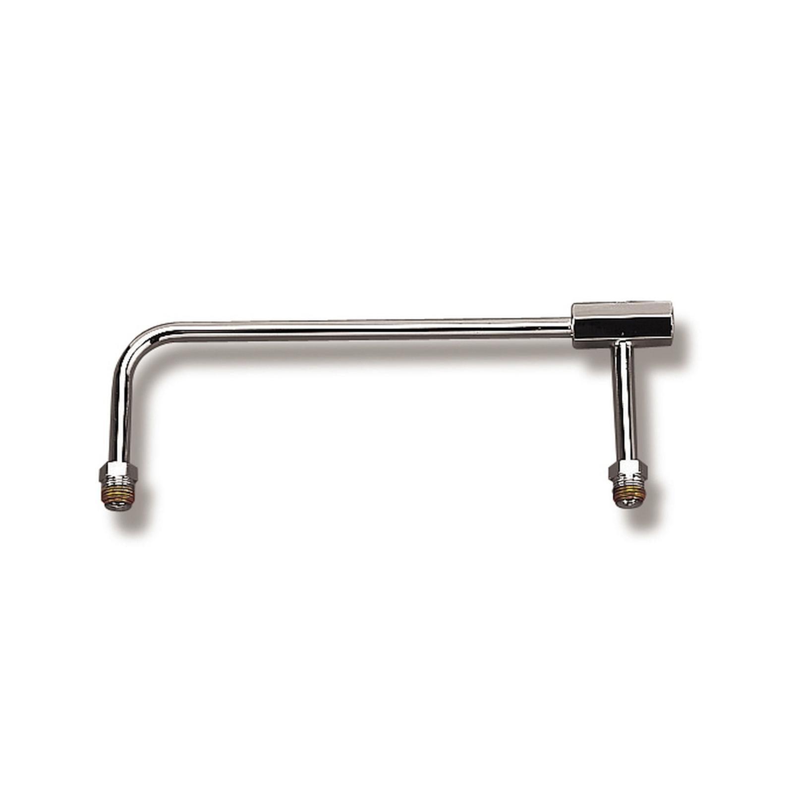 Fuel Line Chrome for Model 4500 & Dominator Carburetor 5/8-18 Inverted Flare Inlet Holley