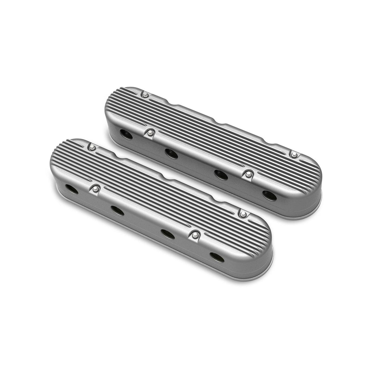 2-Piece Finned Valve Cover Gen III/iv LS Natural Chevrolet Gen III/iv LS Cast Aluminum Coil-Mounting Base & Integrated Coil Cover Holley