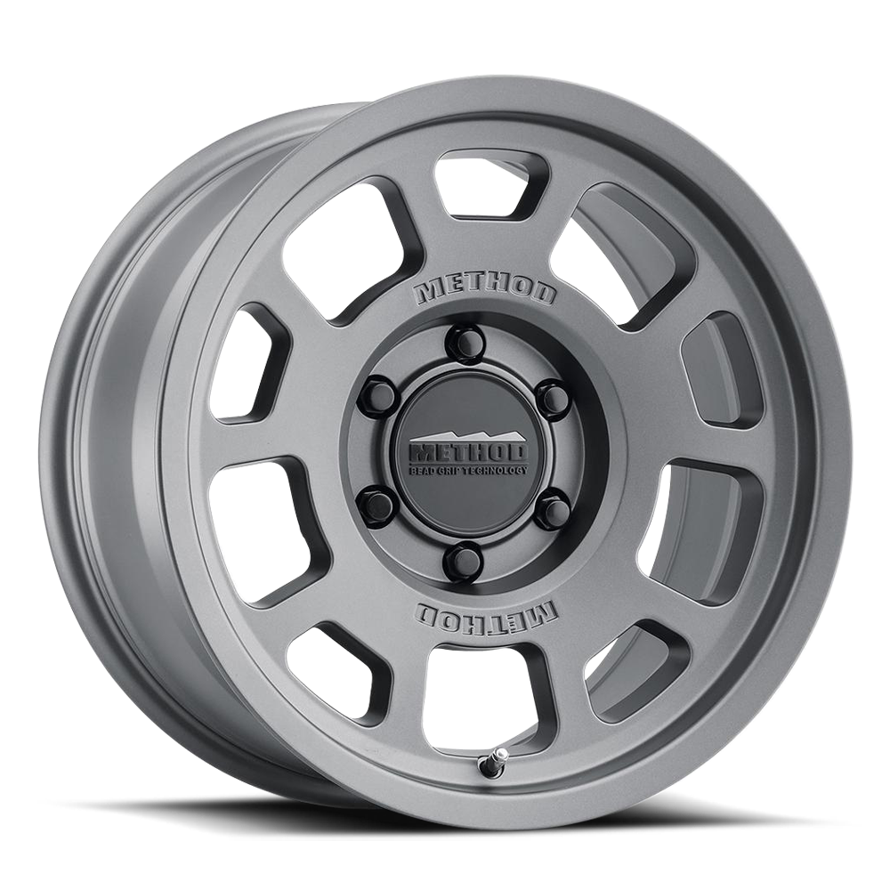 Aluminum Wheels 18x9 Bead Grip MR705 Bolt Pattern 5 On 150 Offset 25 Lip Size 1.22 Titanium SL Method