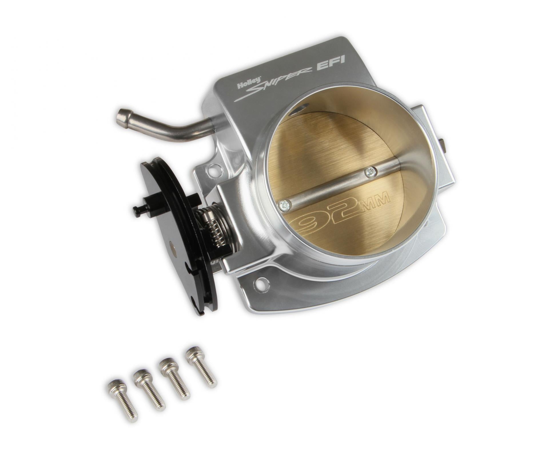 Throttle Body 92Mm Throttle Body Ls Engine, Silver With GM Iac Provision Sniper EFI