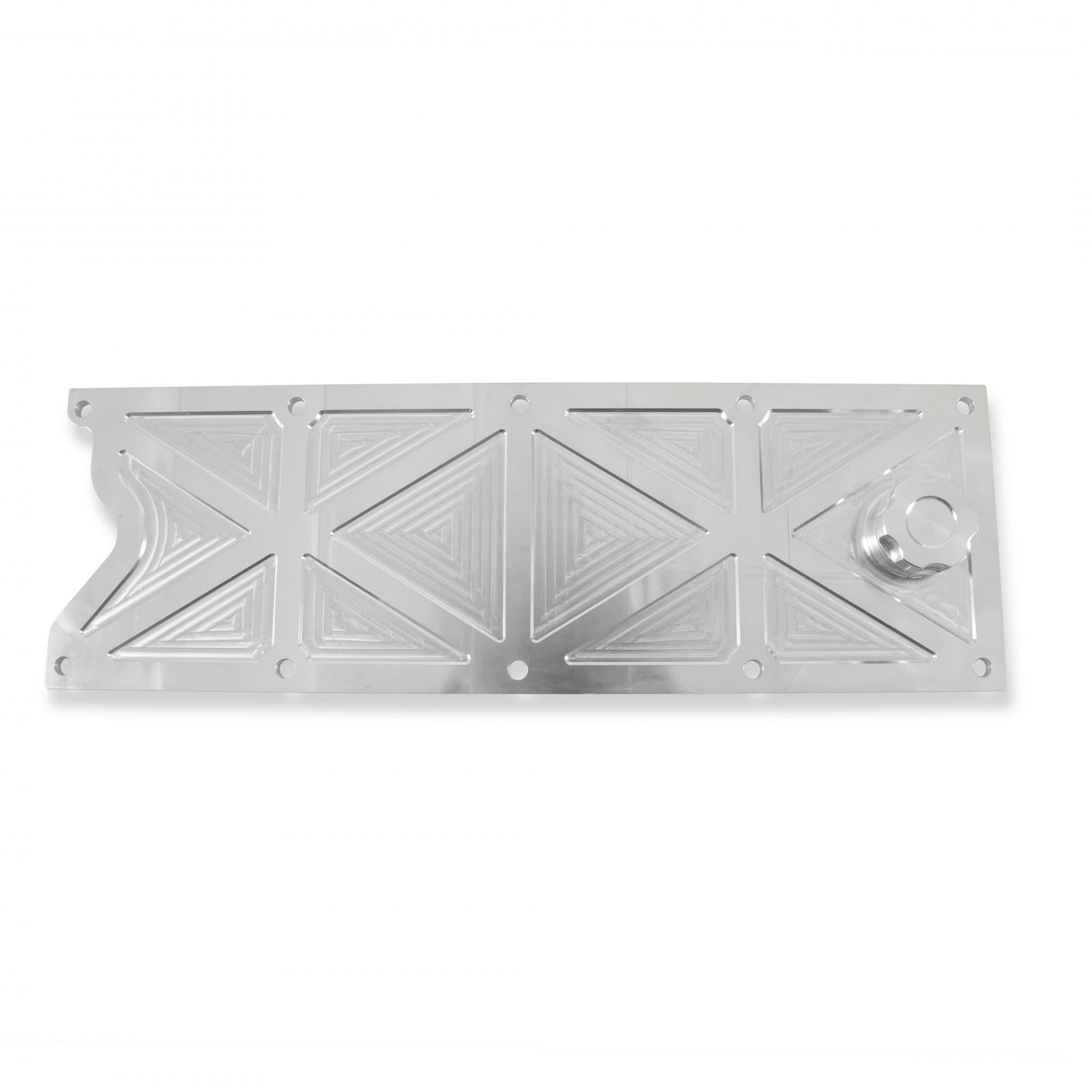 LS Valley Cover with Oil Fill Natural Billet for GM LS1/LS6 Applications, Trussed Design Holley