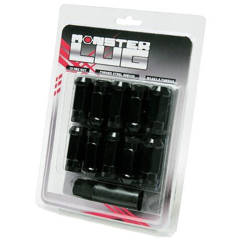 Wheel Mate Monster Locking Lug Nut Set of 4 - Black 14x1.50 - 33002B Photo - Primary