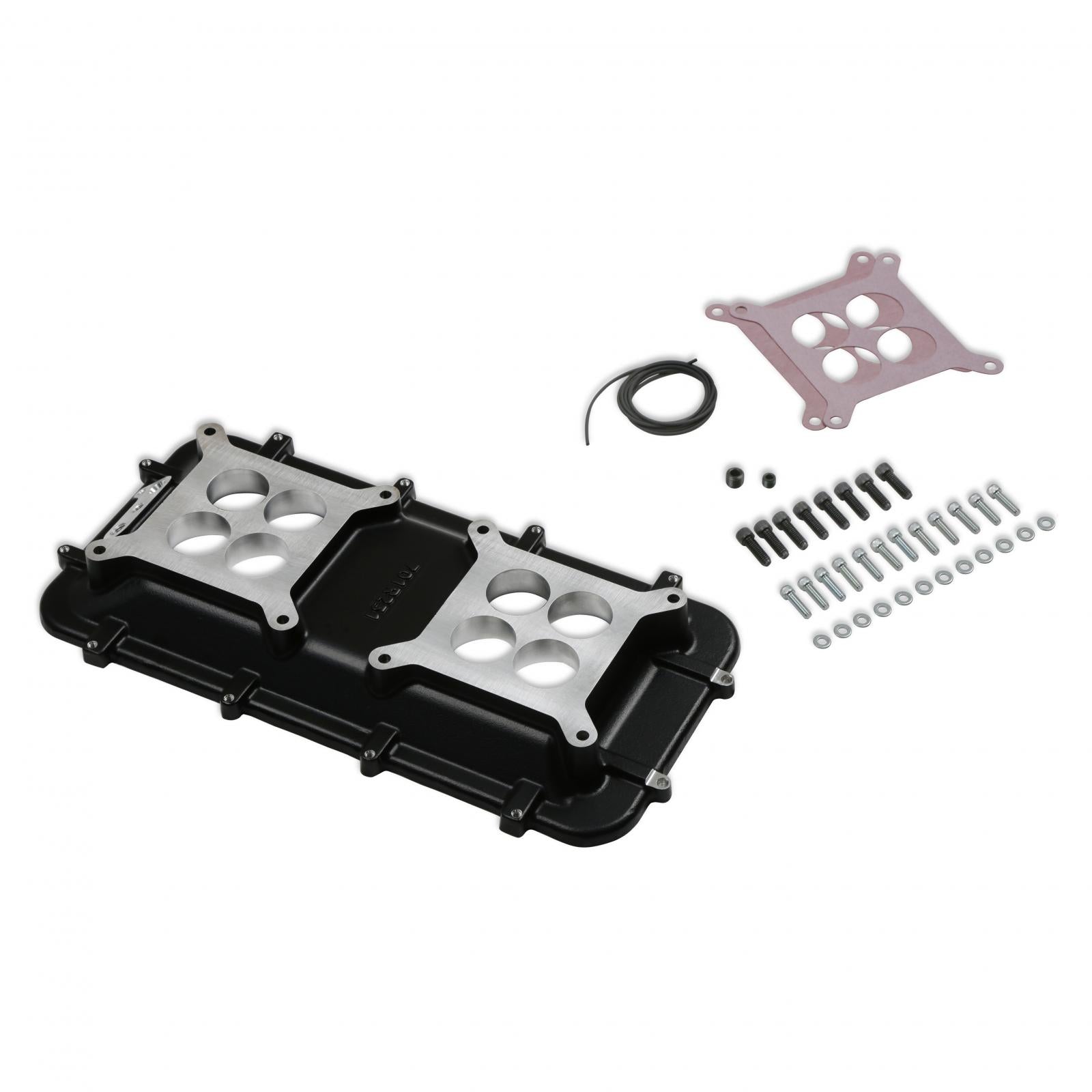 Mid-Rise Plenum Base Adapter Kit Black Mid-Rise Plenum Base Adapter Kit GM LS1/LS2/LS6 Black Holley