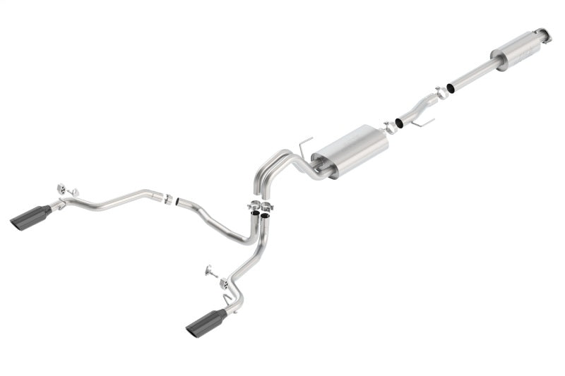 Borla 15-17 Ford F-150 2.7L/3.5L EcoBoost/5.0L V8 Rear Exit S-Type Catback Exhaust Black Chrome - additional view 2
