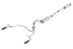 Borla 15-17 Ford F-150 2.7L/3.5L EcoBoost/5.0L V8 Rear Exit S-Type Catback Exhaust Black Chrome - additional view 2