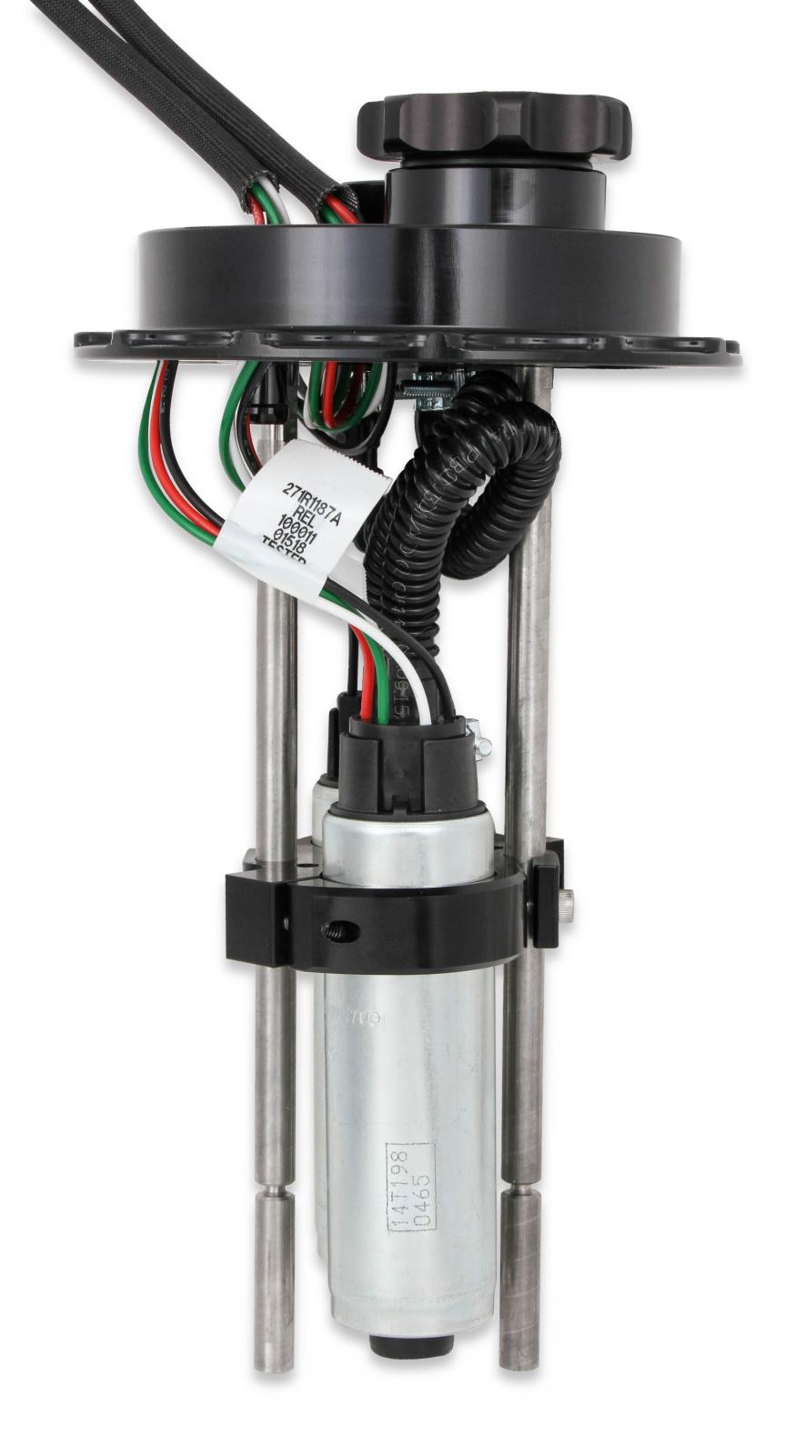 Fuel Cell Pump Module Assembly 12 Bolt Flange with VR Series Brushless Fuel Pump Street/strip CARB or EFI Applications Supports Up to 4400 EFI or 4800 CARB HP Compatible with Pump Gas, Race Gas, Methanol and E85 Holley