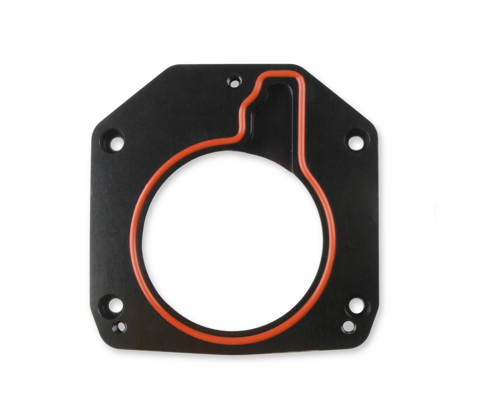 Throttle Body Adapter Plate Throttle Body Adapter Plate (3-Bolt) 75Mm Tb To (4-Bolt) Intake-Black Finish Sniper EFI