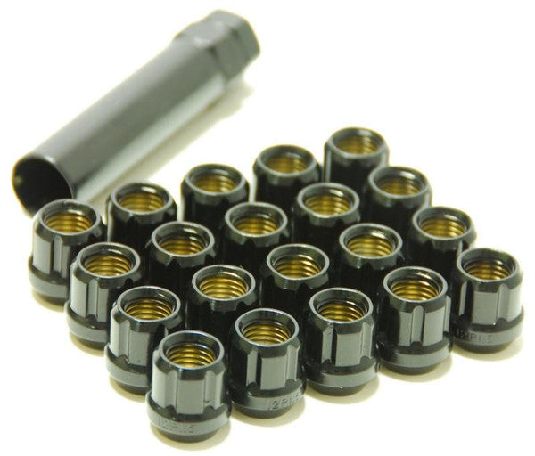 Wheel Mate Muteki Open End Lug Nuts - Deep Black 12x1.50 - 31886B Photo - Primary