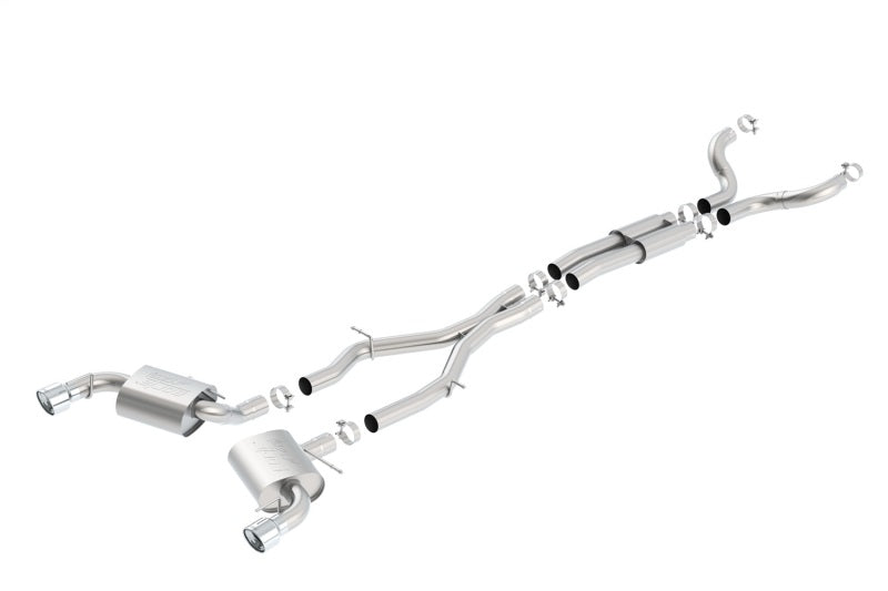 Borla 16-17 Chevy Camaro SS 6.2L ATAK Catback Single Split Rear Exit Exhaust w/Single Tips - additional view 2