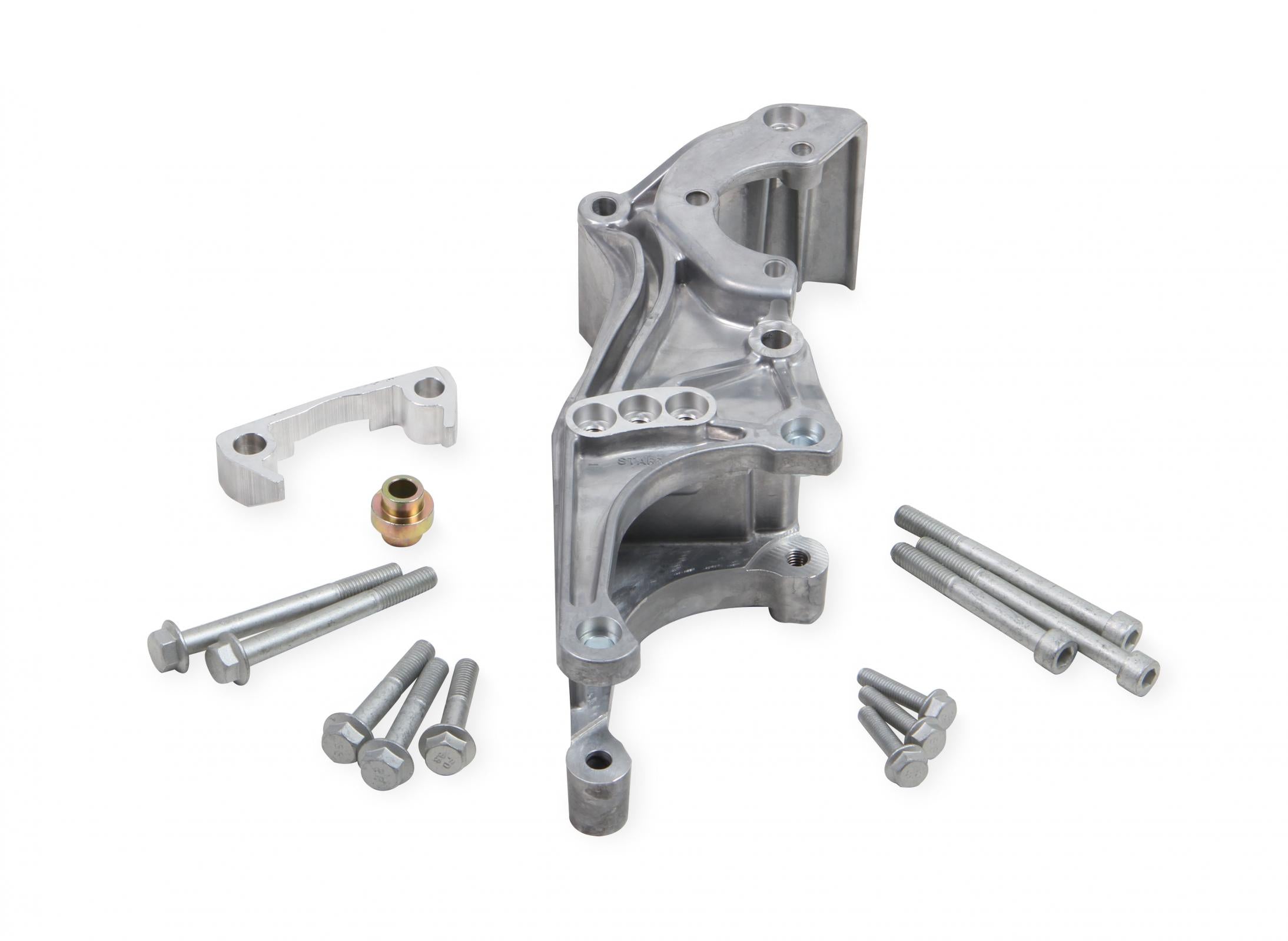 Low-Mount LS Accessory Drive Bracket Driver's Side P/S & Alt Bracket for Applications Without A/C or Using Factory A/C Bracket Holley