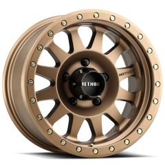Aluminum Wheels 17x8.5 Double Standard MR304 Bolt Pattern 5 On 127 Offset 0 Lip Size 3.07 Method Bronze BRZ Method