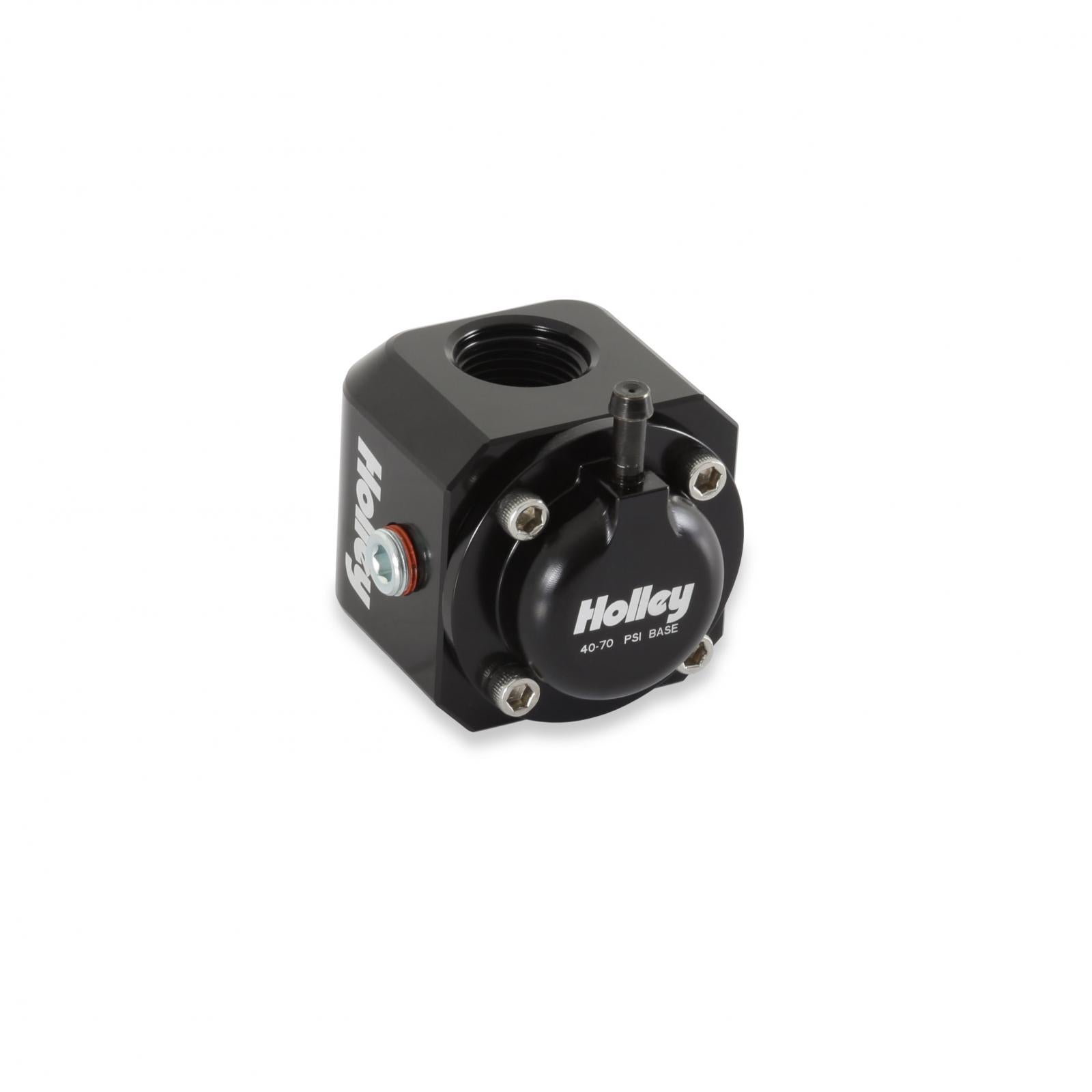 IN-LINE FUEL PULSE Damper FUEL PULSE Damper, 6AN, Standard RANGE 40-70 PSI Holley