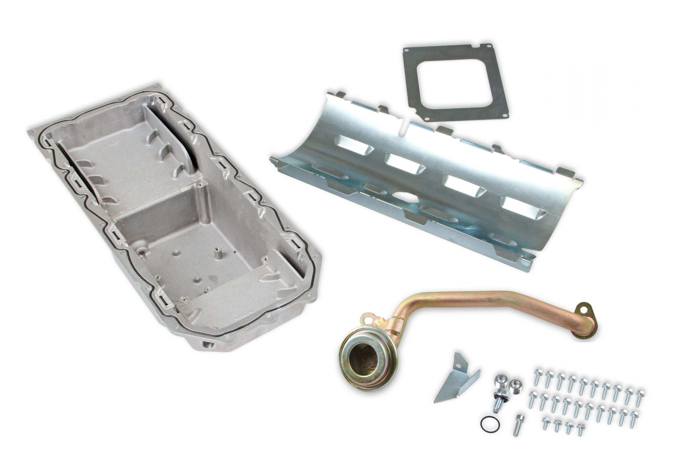 Gen III Hemi Swap Oil Pan Mid-Sump VVT Fits VVT Gen III Hemi Engines 2009-up 5.7L & 2011-up 6.4L Engines  Mid-Sump Design Fits 1963-1974 Mopar A-Body, B-Body, C-Body & E-Body Holley