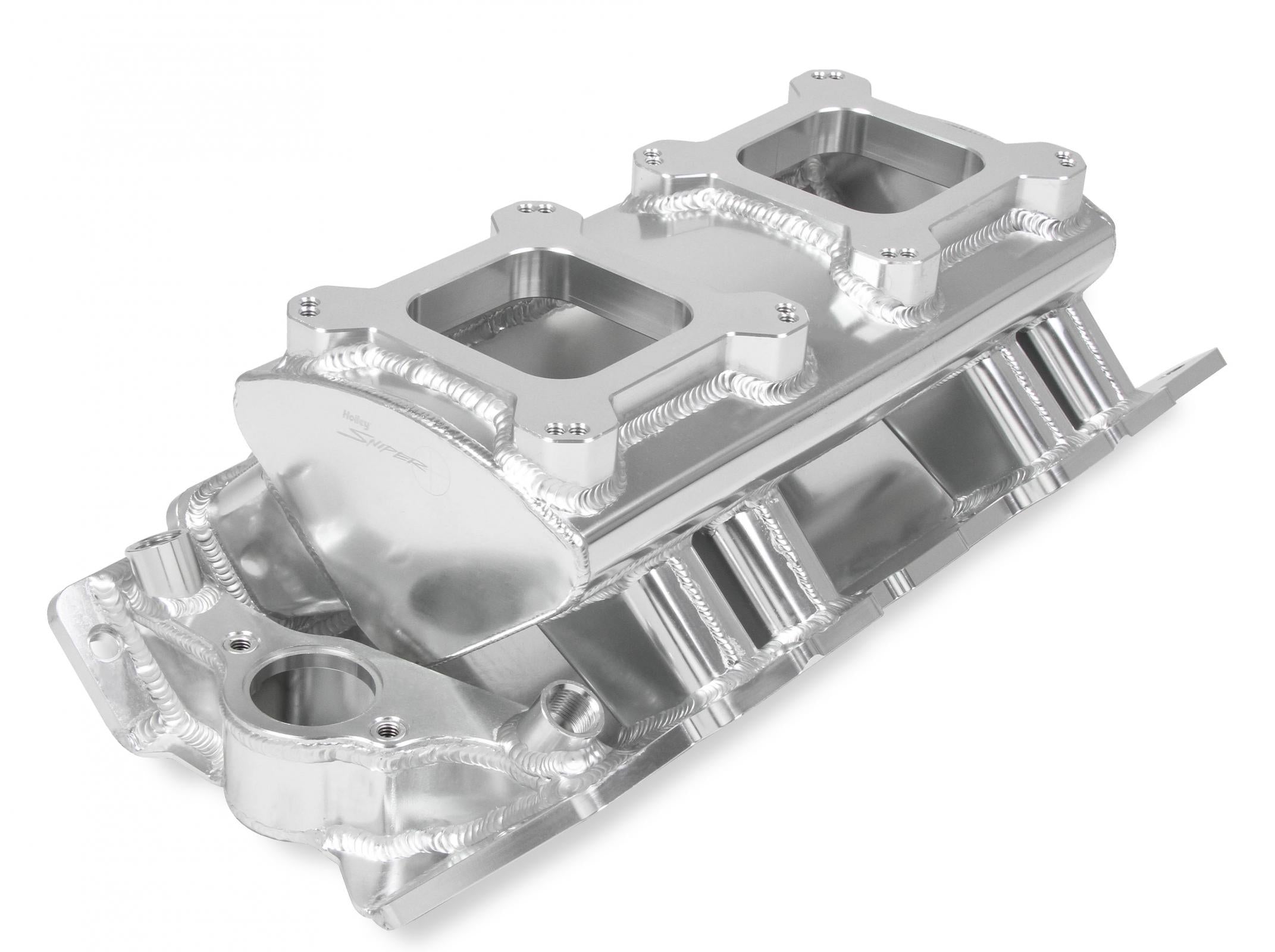 Sheet Metal Fabricated Intake Manifold Big Block Chevy Fabricated Intake Manifold Bbc Single Plane 2 X 4150 Silver With Logo Sniper EFI