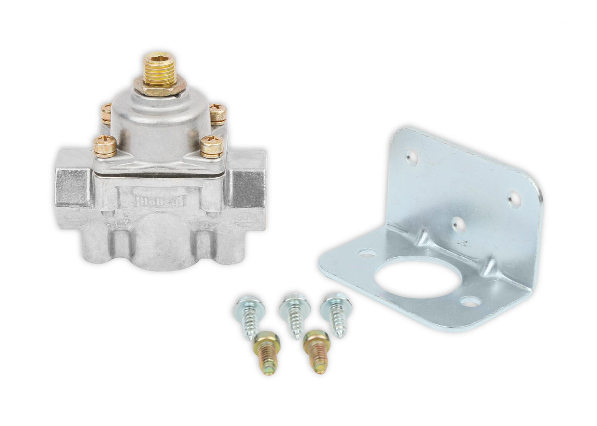 Carbureted Bypass Fuel Pressure Regulator Street/strip Carbureted Applications Two Port Adjustable from 4.5 to 9 PSI Holley