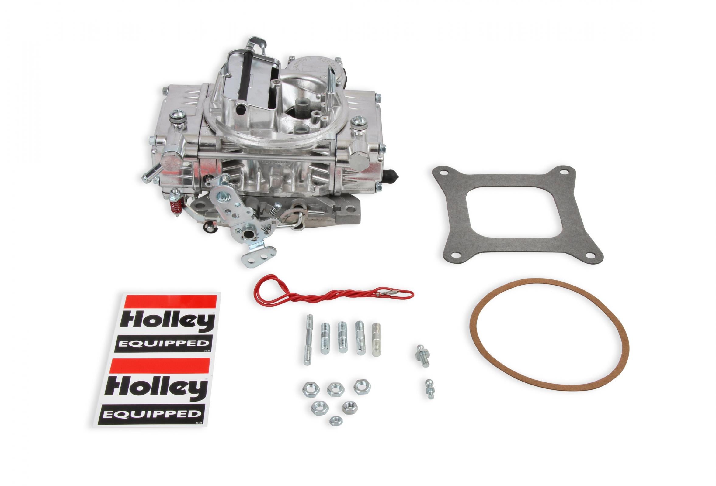 Street Warrior Model 4160 Carburetor 600 CFM 4160 Vacuum Secondaries Shiny Gasoline Holley