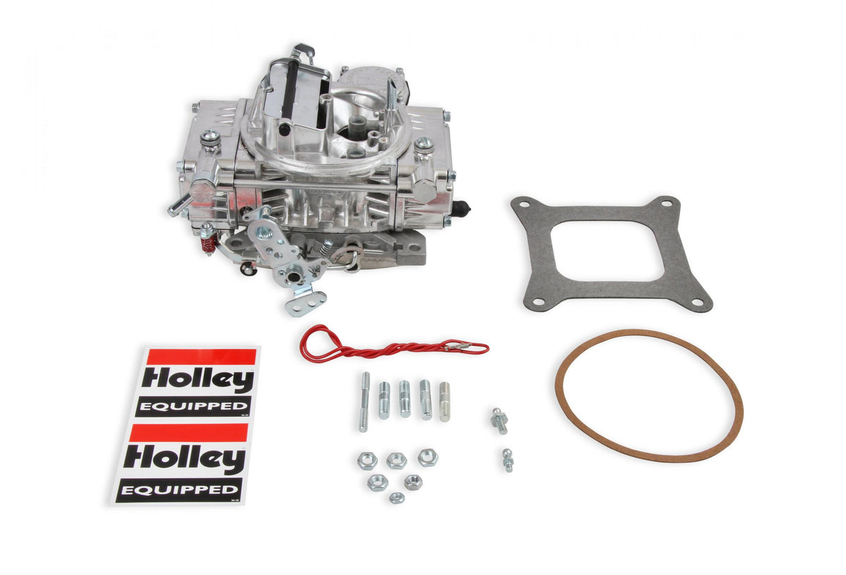 Street Warrior Model 4160 Carburetor 600 CFM 4160 Vacuum Secondaries Shiny Gasoline Holley