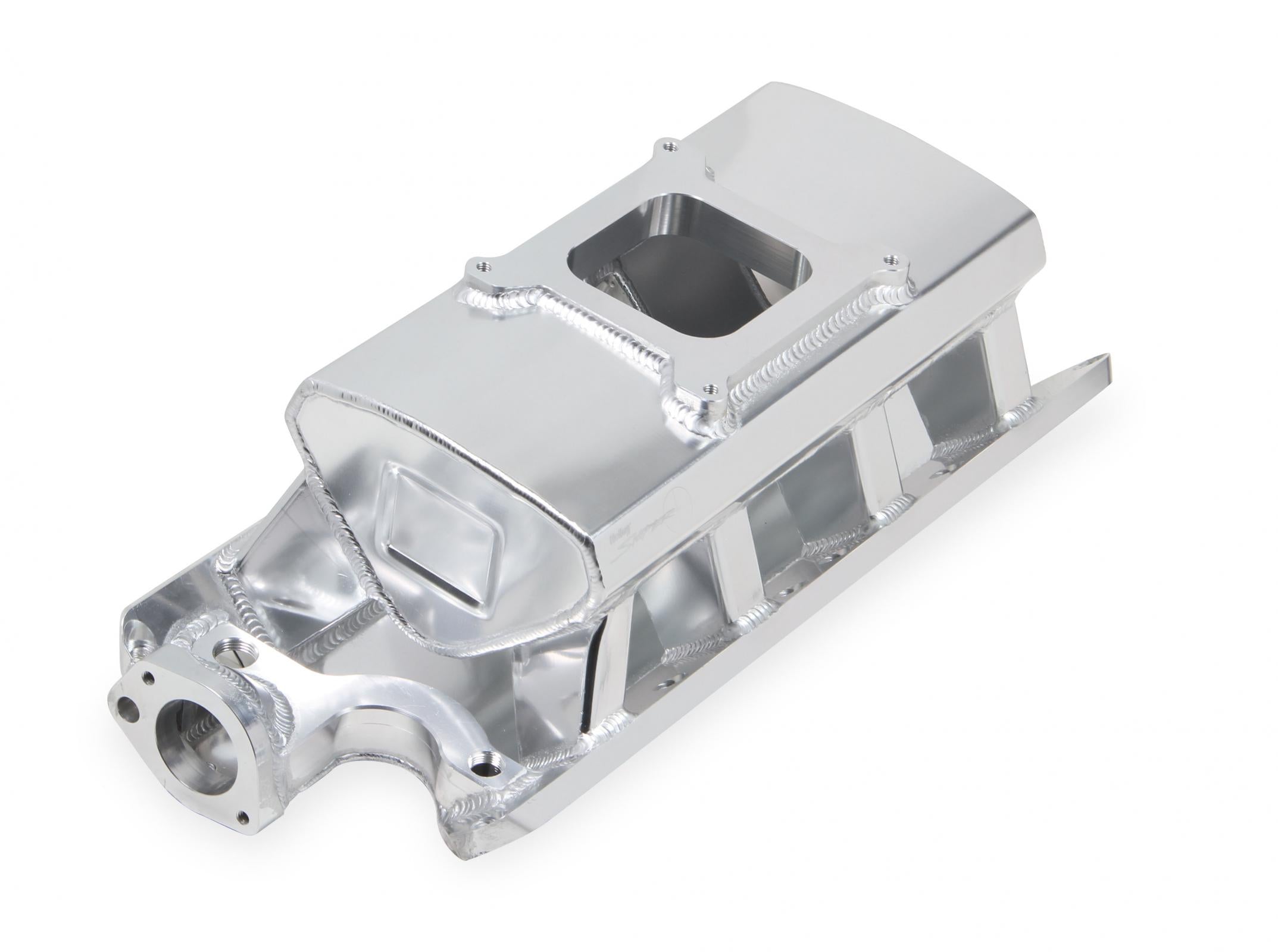 Sheet Metal Fabricated Intake Manifold Ford 289-302 Sheet Metal Fabricated Intake Manifold 289-302 Small Block Ford Single Plane Carbureted Silver With Logo. Sniper EFI