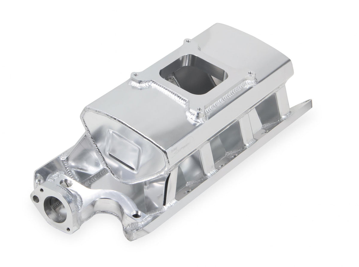 Sheet Metal Fabricated Intake Manifold Ford 289-302 Sheet Metal Fabricated Intake Manifold 289-302 Small Block Ford Single Plane Carbureted Silver With Logo. Sniper EFI
