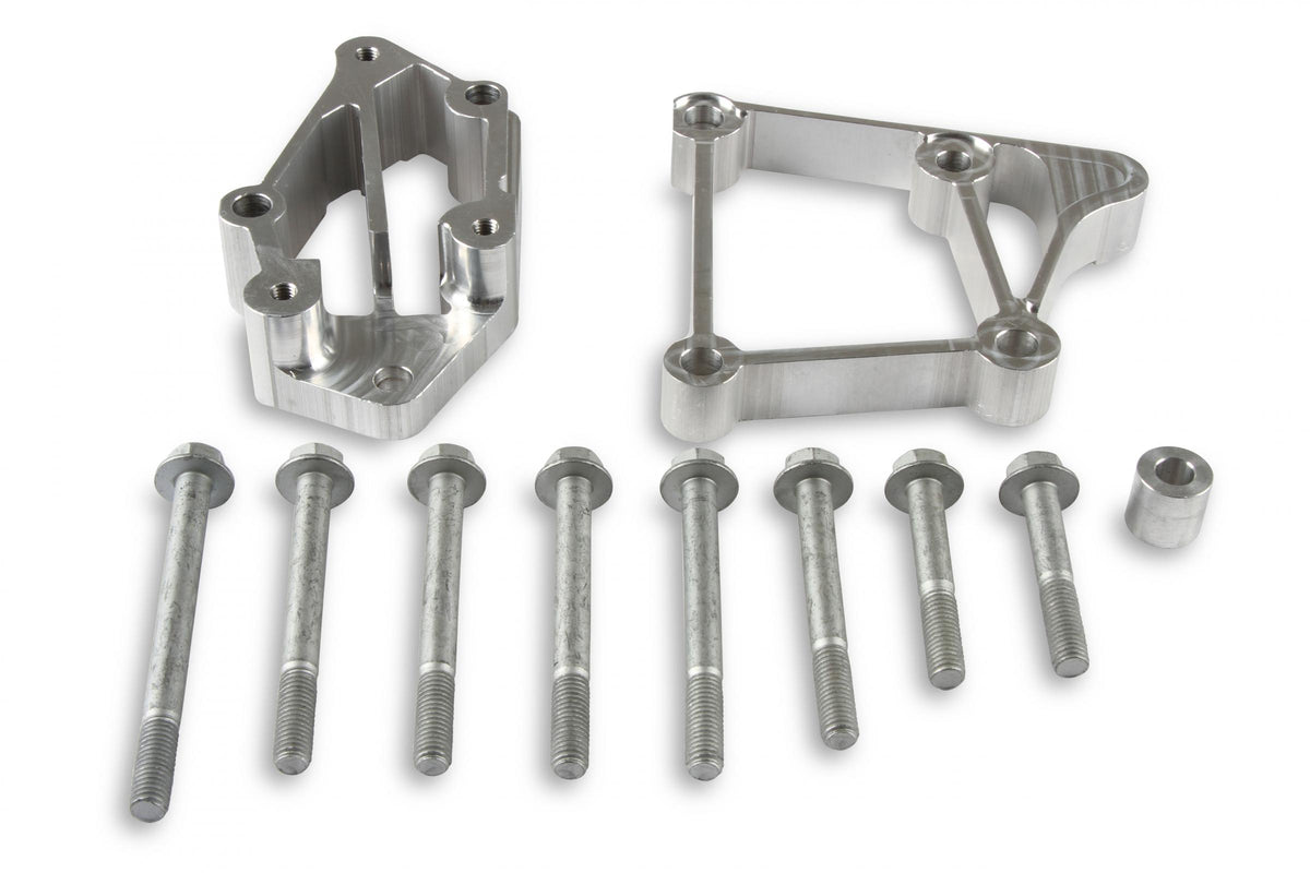 LS Accessory Drive Bracket Installation Kit for Middle Alignment Installation Kit, LS Acc Drive Brackets, Use with Middle Belt Alignment (alignment Common on F-Body & GTO) Holley