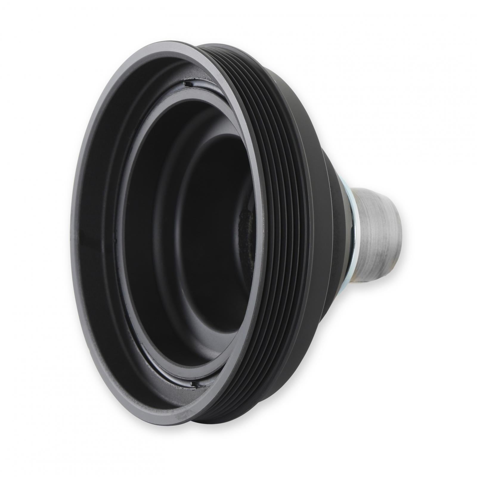 Replacement Damper Non VVT Cast Iron Damper for Gen III Hemi Mid-Mount Accessory Drive System Non VVT Black Finish Holley