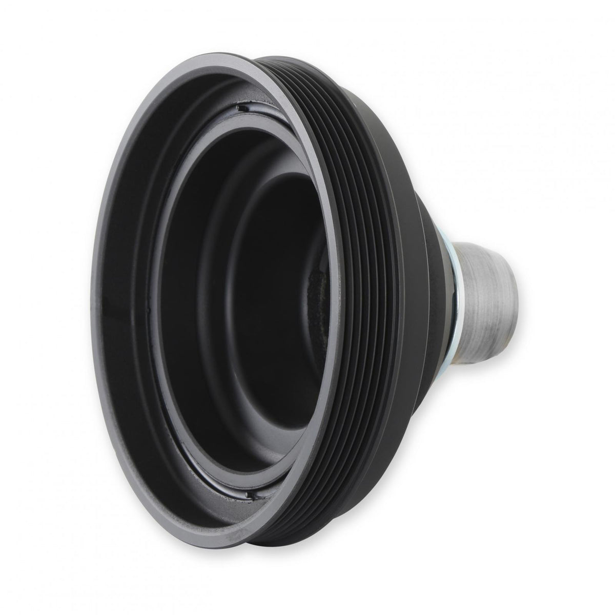 Replacement Damper Non VVT Cast Iron Damper for Gen III Hemi Mid-Mount Accessory Drive System Non VVT Black Finish Holley