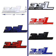 3.5L Twin Turbo Emblem Small (fits Ford F150 Explorer Ecoboost)